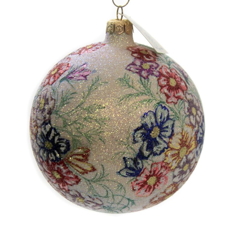 Larry Fraga Spring Bouquet Ornament Ball Floral Flower  -  Tree Ornaments