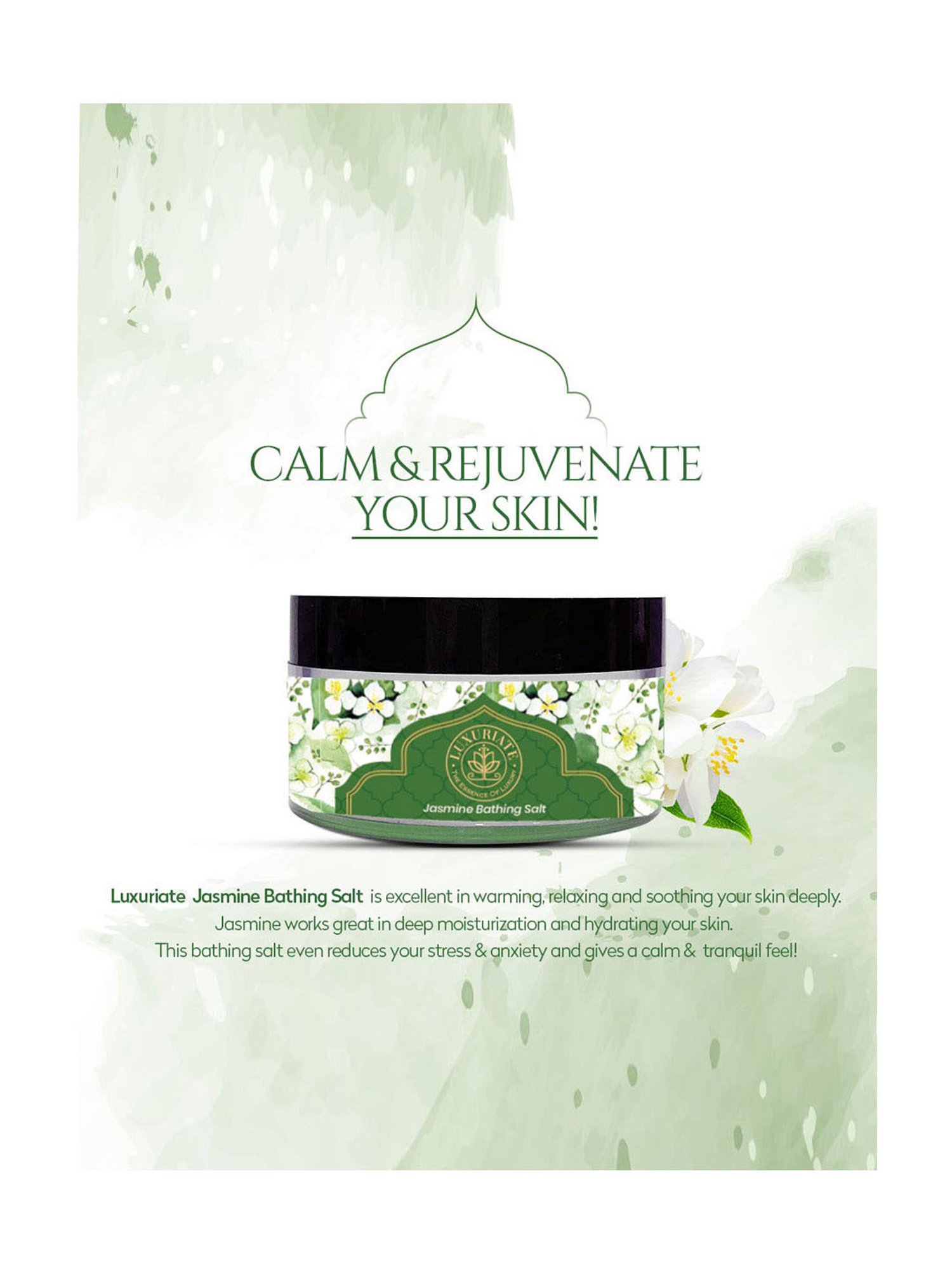 Luxuriate Jasmine Bath Salt - 150 gm