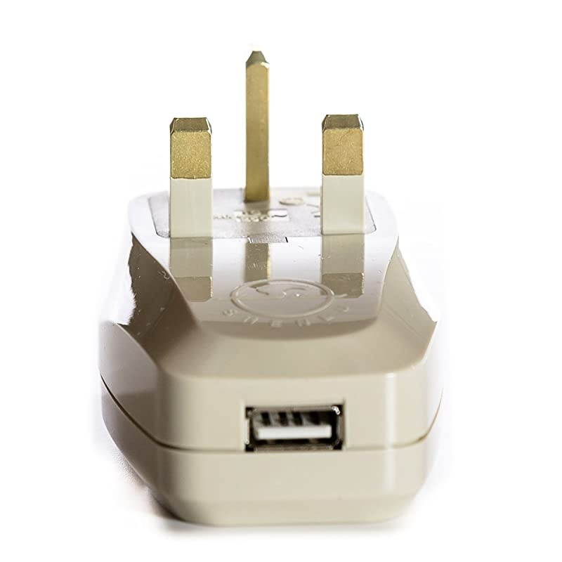 3 in 1 UK Travel Adapter Plug with USB and Surge Protection Grounded Type G Great Britain Hong Kong Singapore More