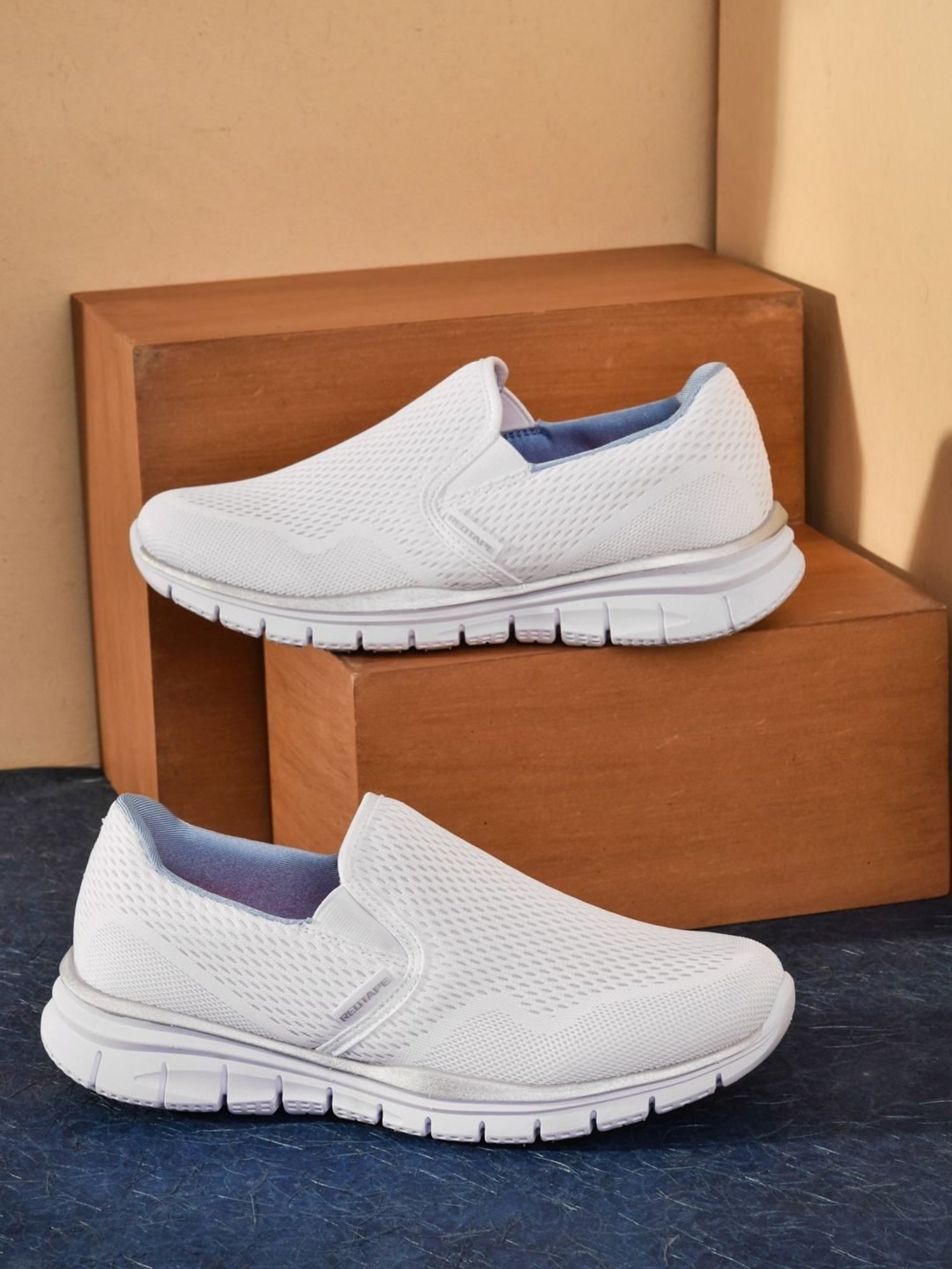 Red Tape Women's White Walking Shoes