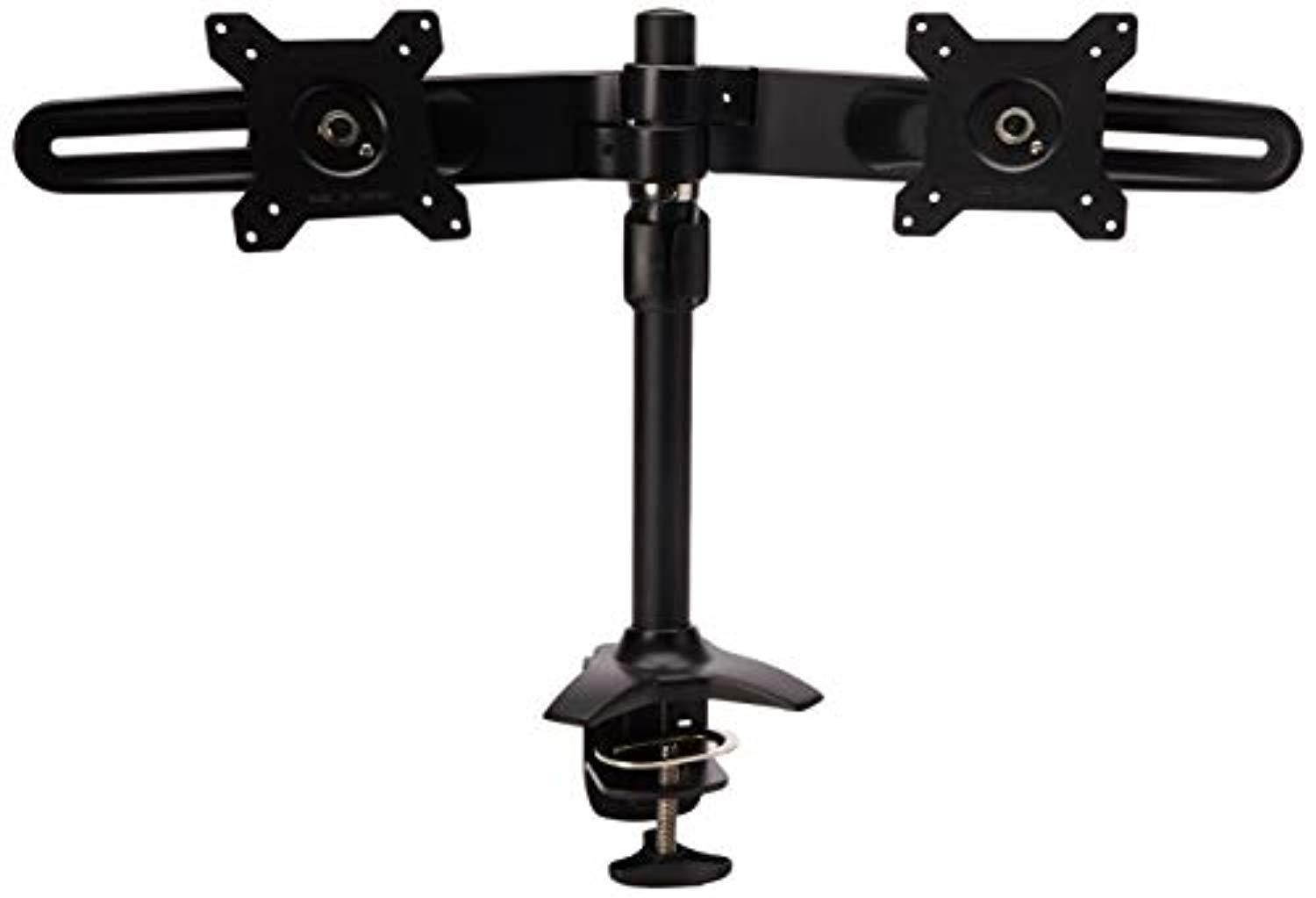 Amer AMR2C Dual Monitor Mount with Desk Clamp - 15" to 24" Monitors