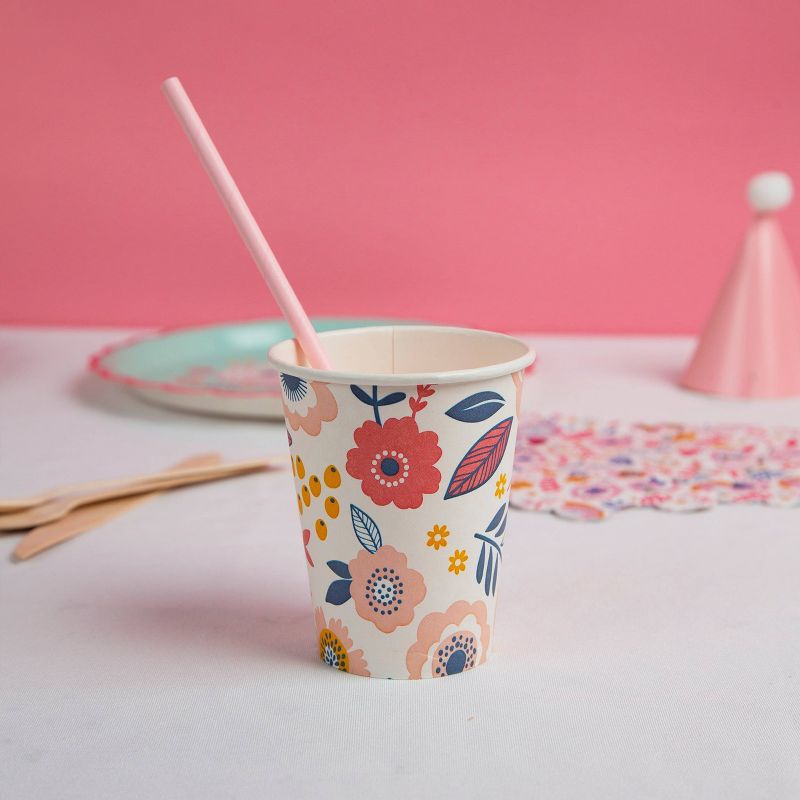 8pk Eco Party Disposable Drinkware Cups