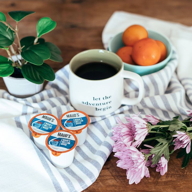 Maud's Decaf Coffee Variety Pack, 80ct. Recyclable Single Serve Decaf Coffee Pods - 100% Arabica Coffee California Roasted, Decaf KCups Compatible