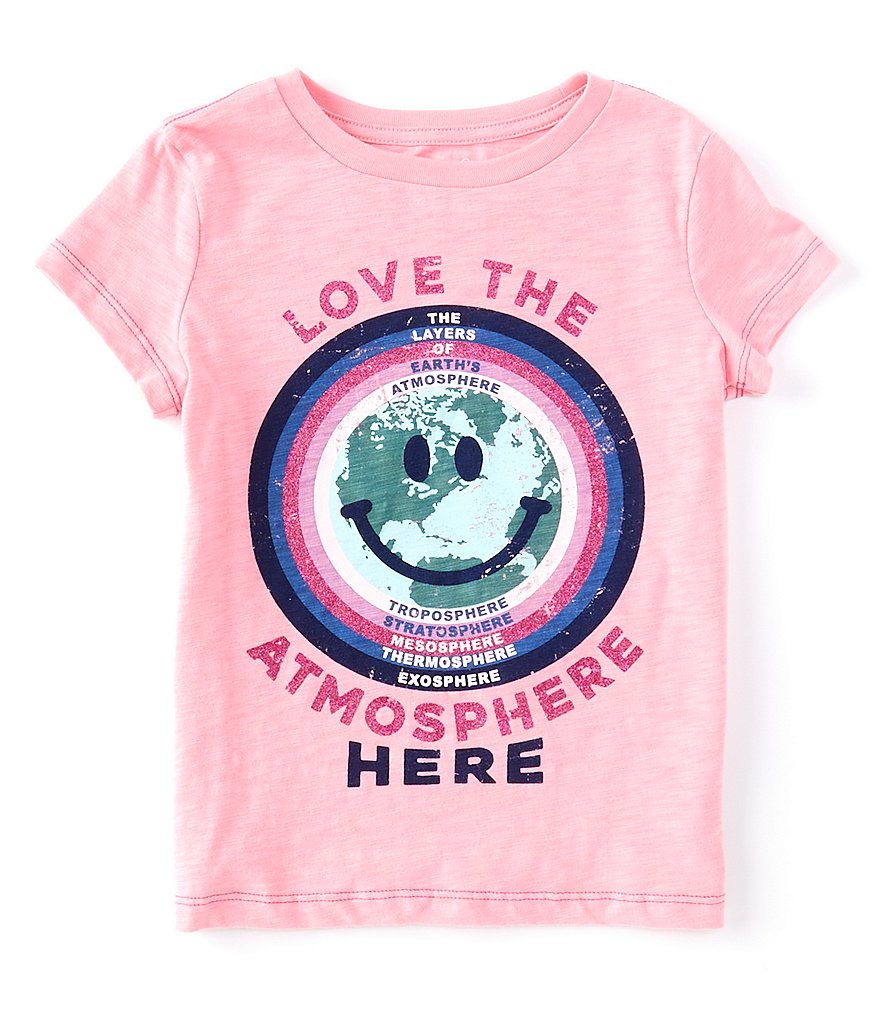 Peek Little/Big Girls 2T-12 Short-Sleeve Protect The Ozone Graphic Tee