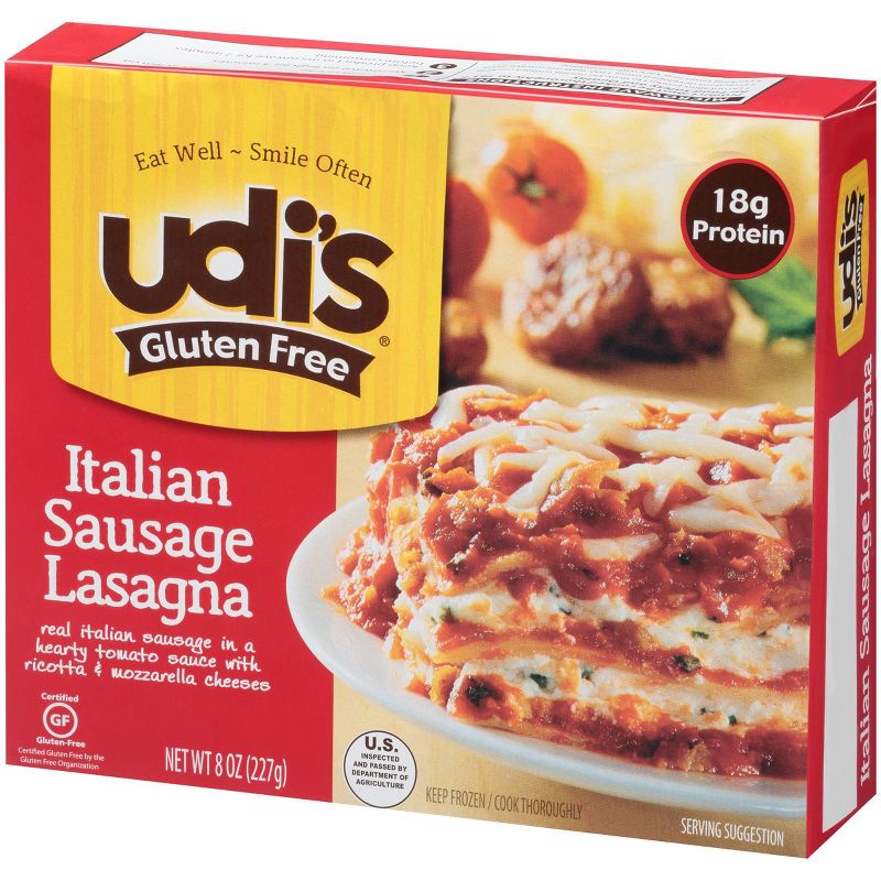 Udi's Gluten Free Frozen Italian Sausage Lasagna - 8oz
