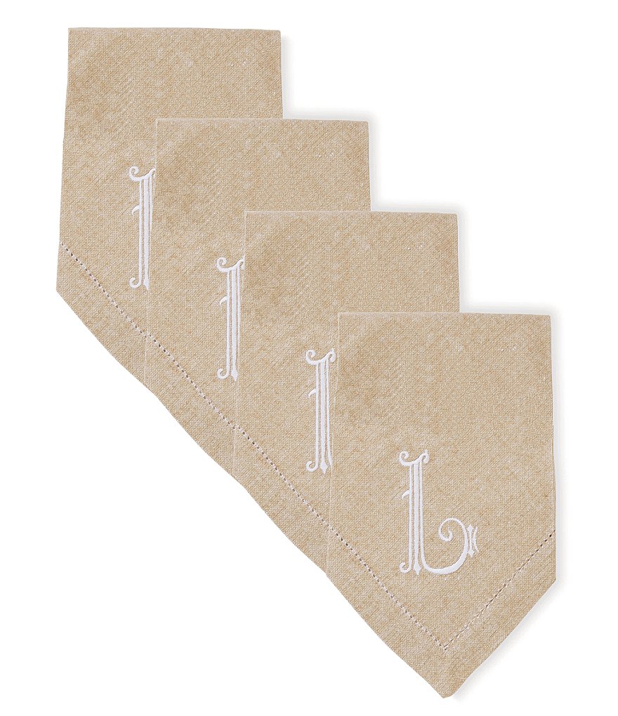 Mud Pie Initial Napkin Set