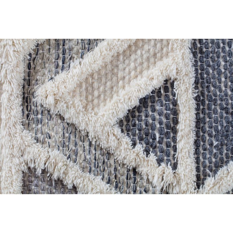 5'x8' Slings and Arrows Area Rug Ivory/Gray/Blue - Anji Mountain