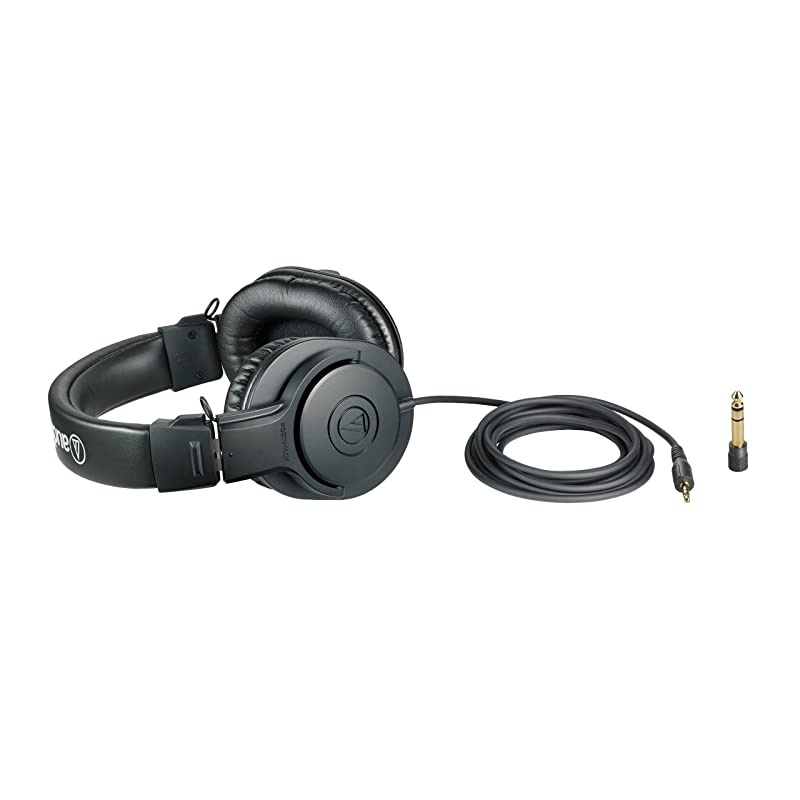 ATHM20x Professional Studio Monitor Headphones Black