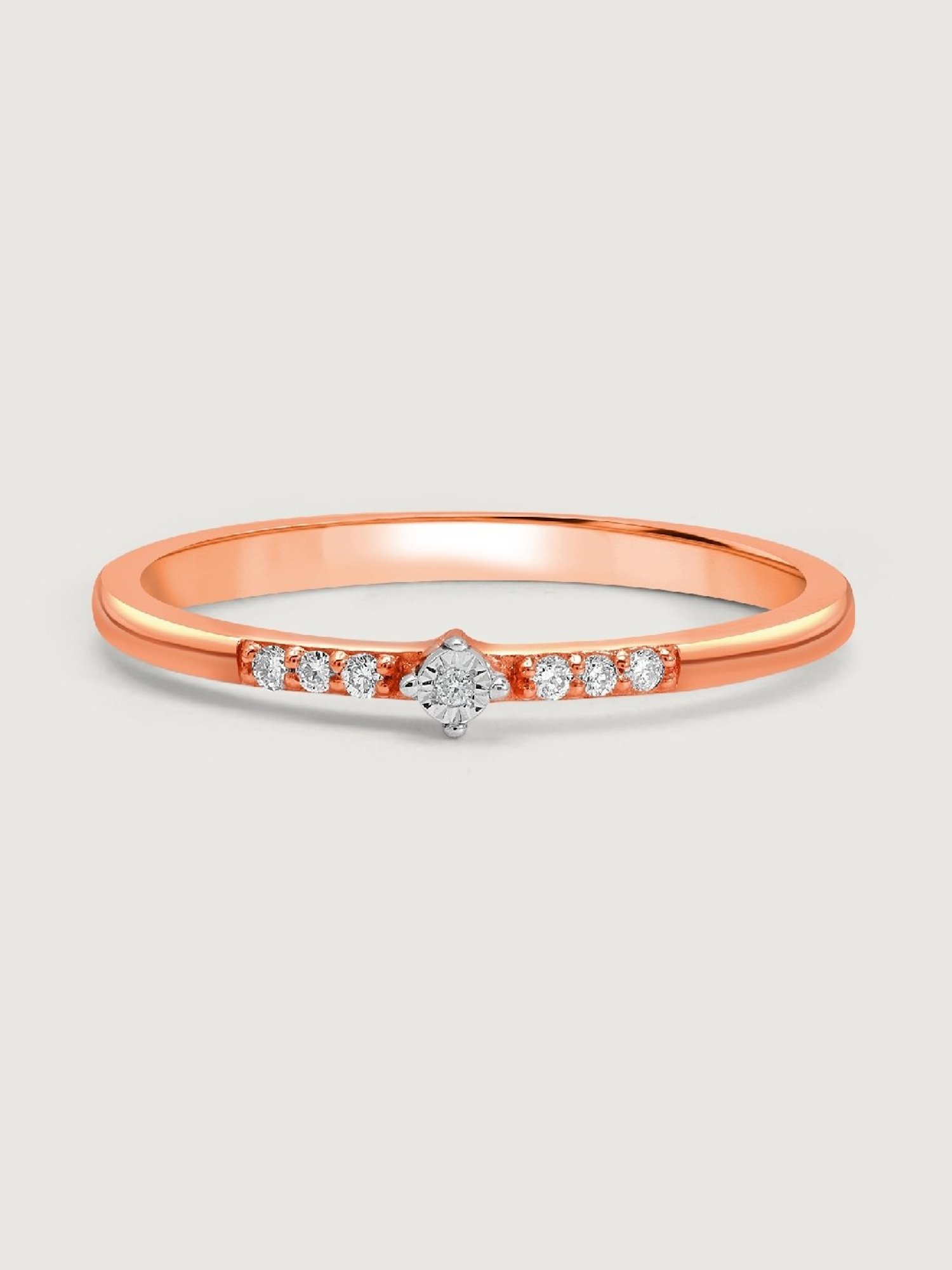 Mia by Tanishq Rose Brilliance 18k finger Ring