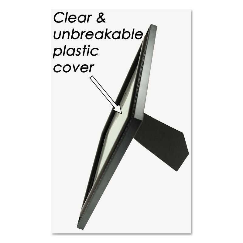 Nudell Executive Document Frame Plastic 8 x 10 Black/Mahogany 17401