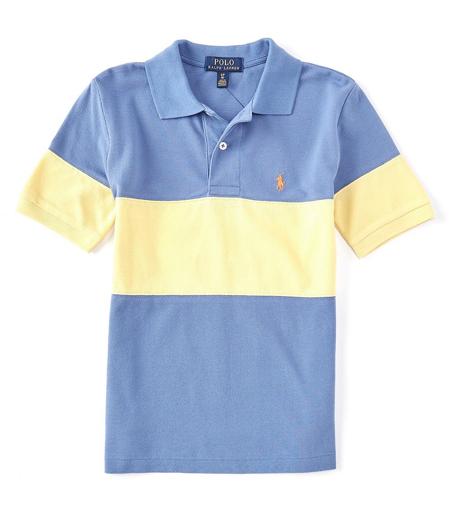 Polo Ralph Lauren Big Boys 8-20 Short-Sleeve Colorblock Mesh Polo Shirt