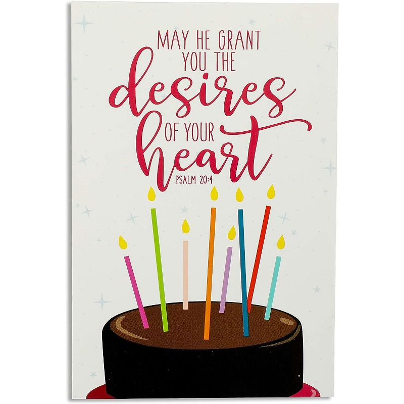 Faithful Finds 48-Pack Christian Birthday Cards, Assorted Religious Blessing Designs, Envelopes Included, 4x6