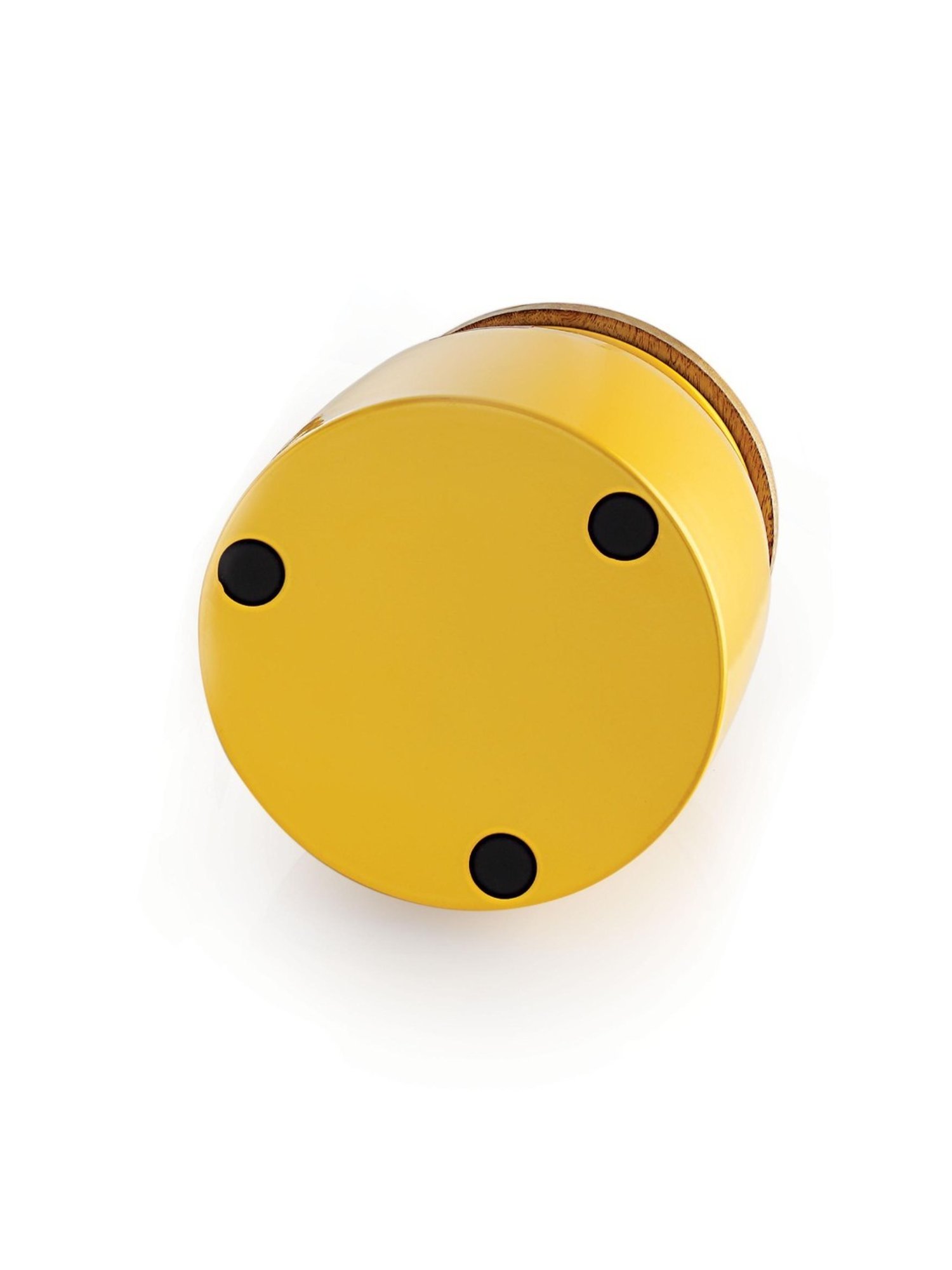 HAZEL Yellow Galvanized metal Storage Container with Lid