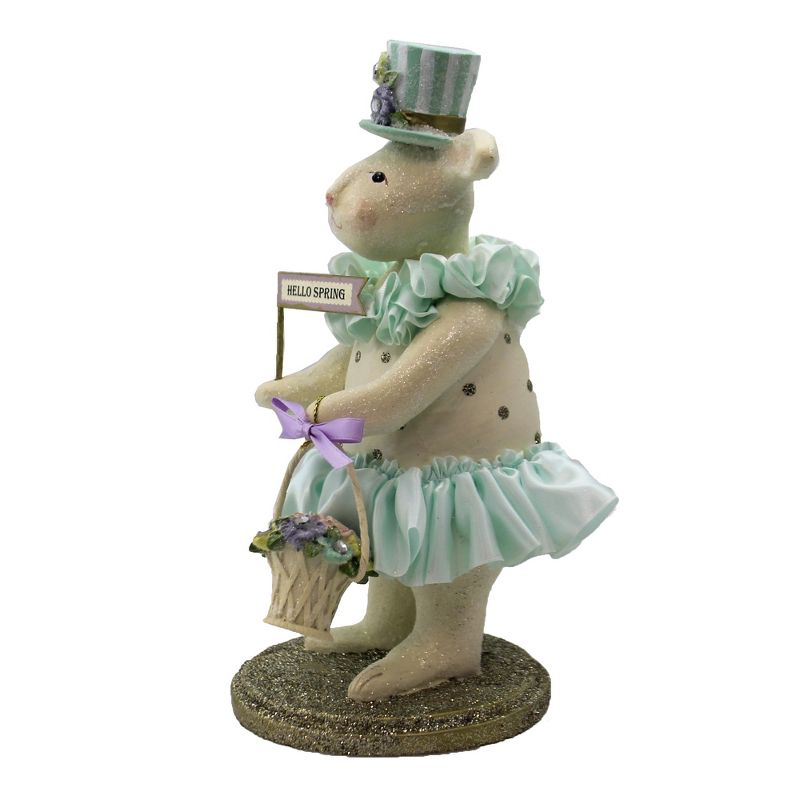 Heather Myers 8.75" Bettina Easter Spring Bunny Basket  -  Decorative Figurines