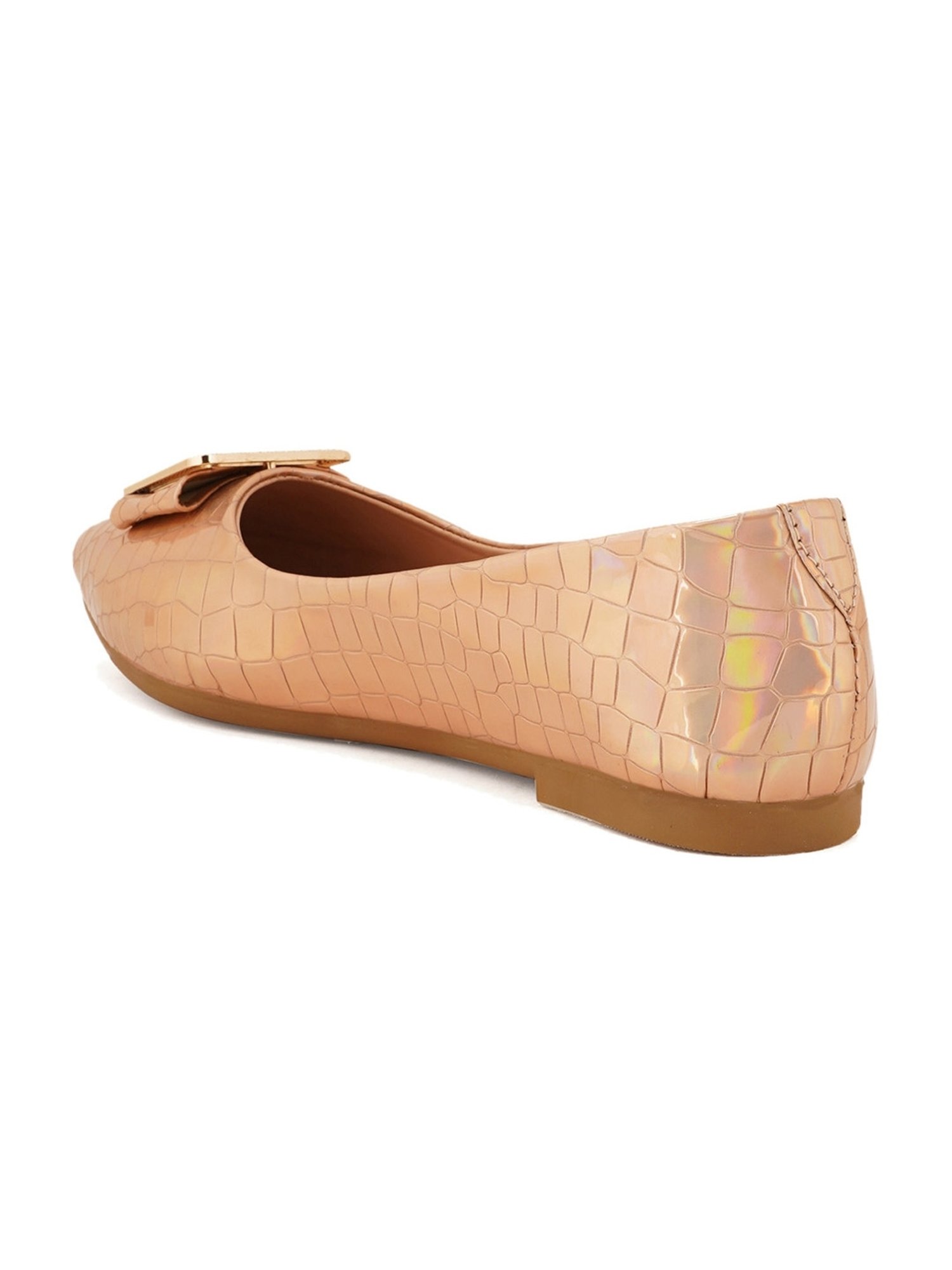 Elle Women's Gold Flat Ballets