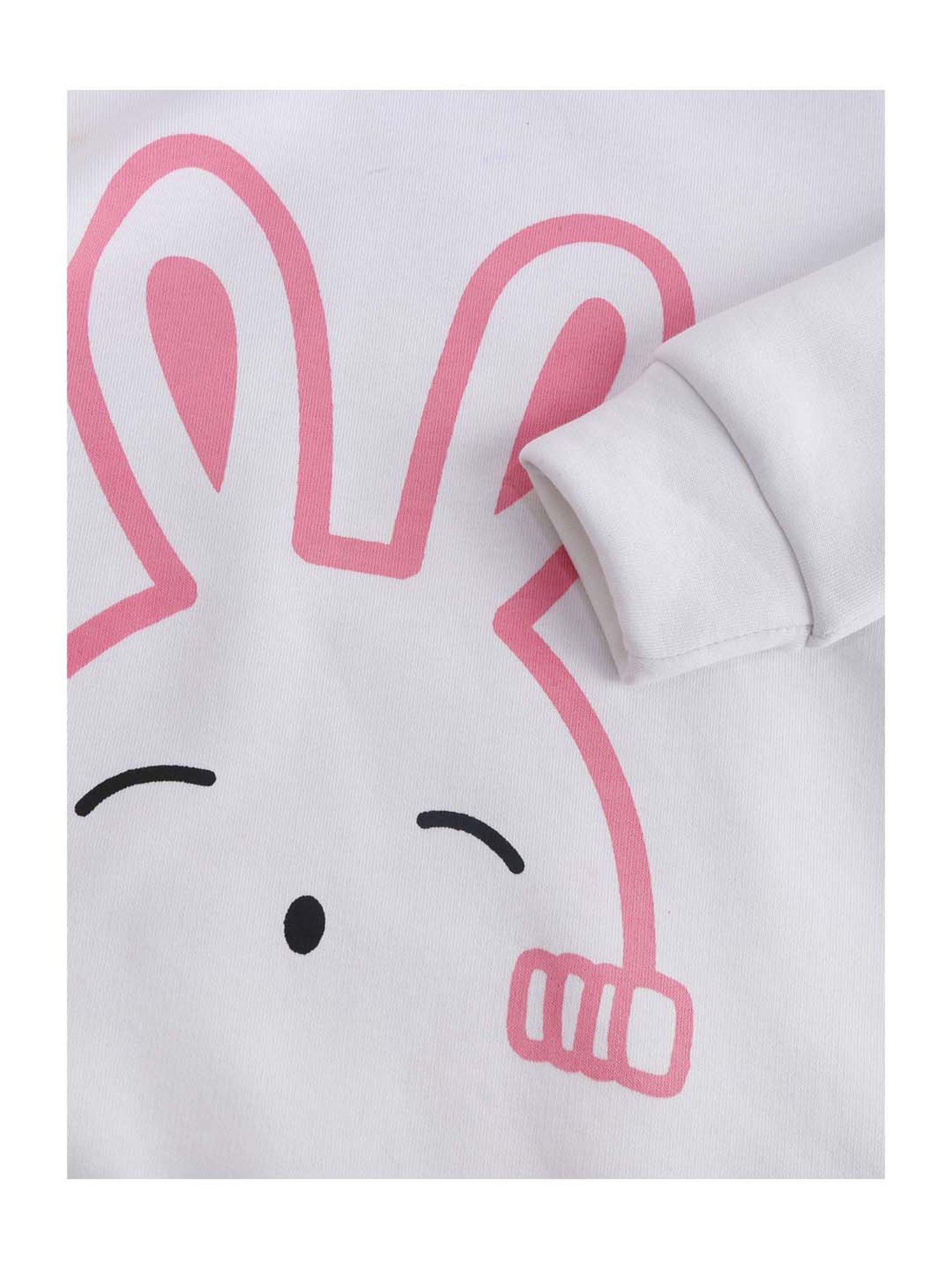 Kids Craft White Printed Hoodie