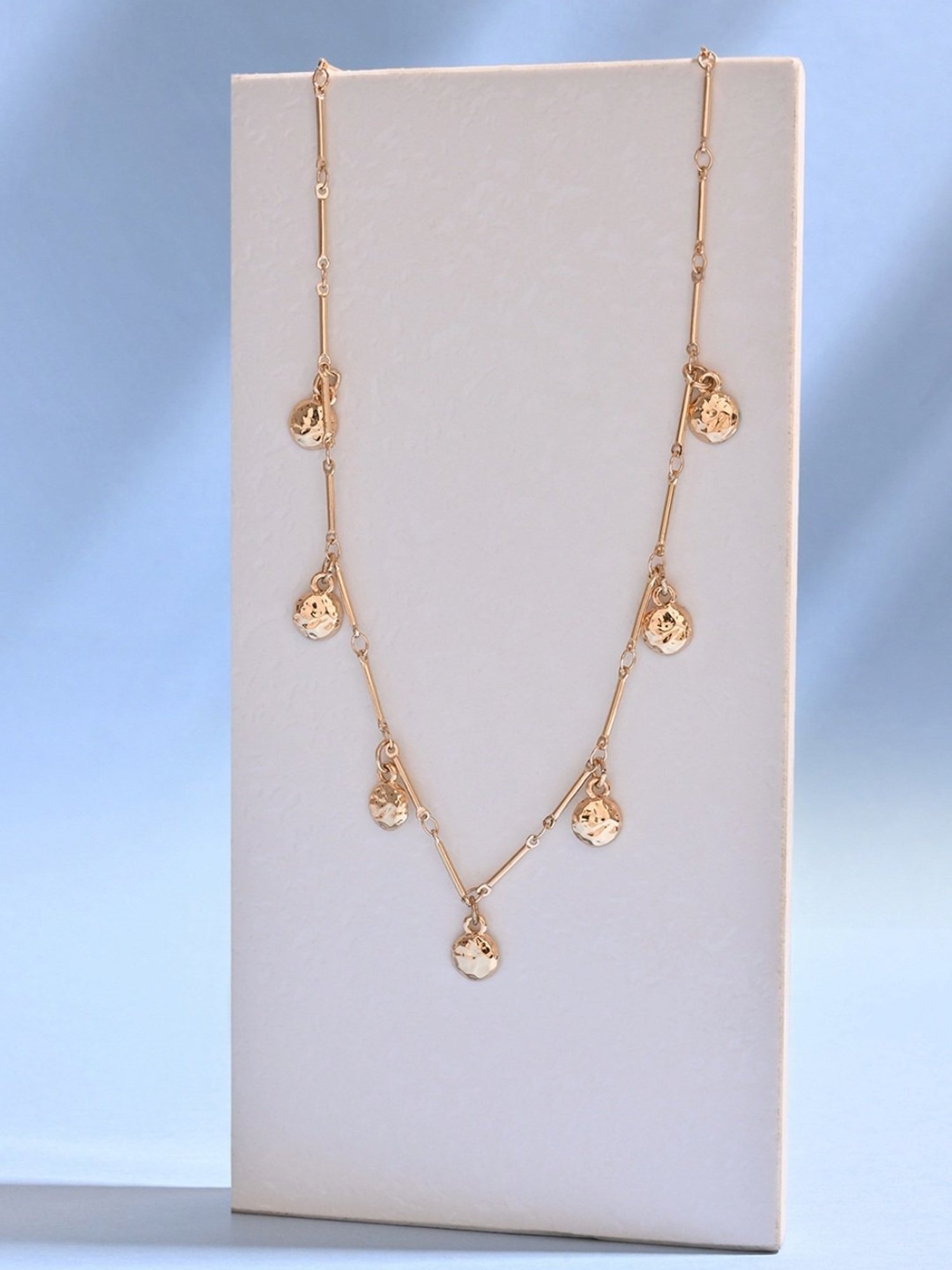 ToniQ Gold-plated Elegant Multicharms Choker Necklace for Women & Girls