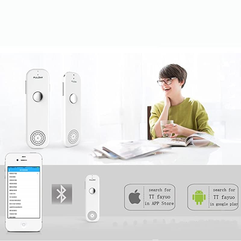 Easy Trans Smart Language Translator Device Electronic Pocket Voice Bluetooth 52 Languages for Learning Travel Shopping Business White