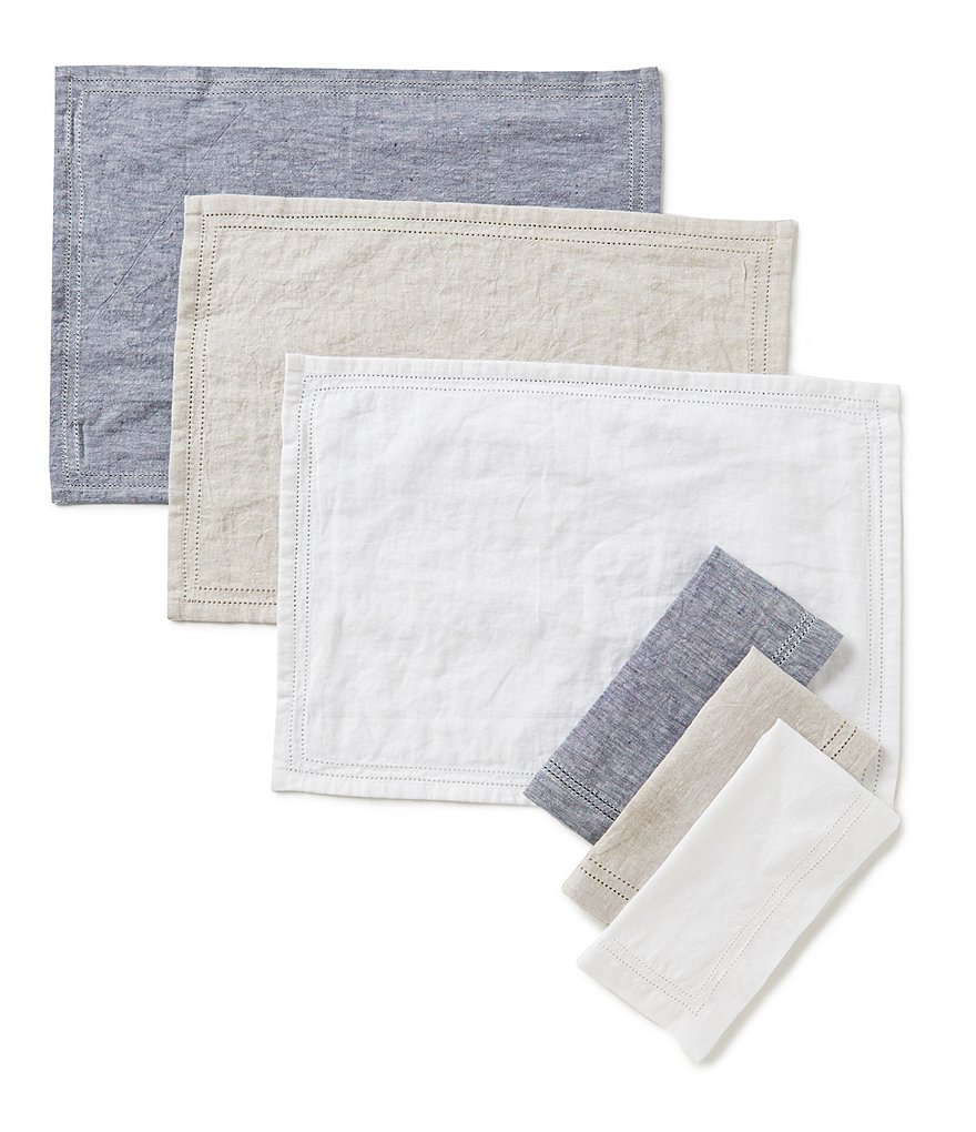 Southern Living Double-Hem-Stitched Linen Placemat