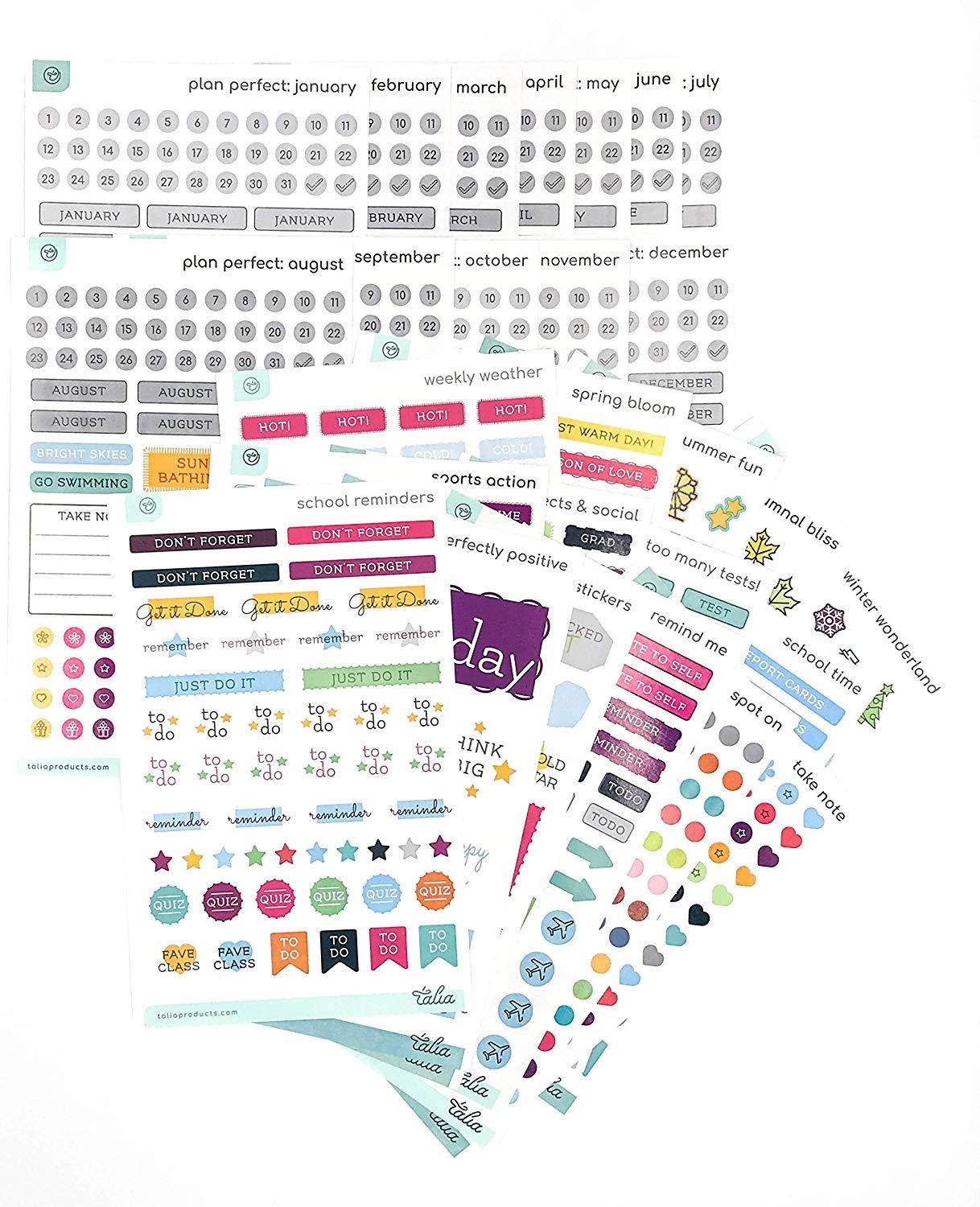 Talia Discbound Notebook, Celestial Turquoise, Letter