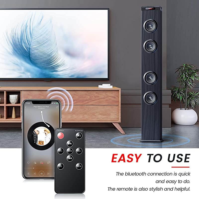 Floor Standing Bluetooth Tower Speaker Floor Speakers for Home Stero System Floor Standing Speakers Home Theater  Bluetooth Tower Speakers with Bass