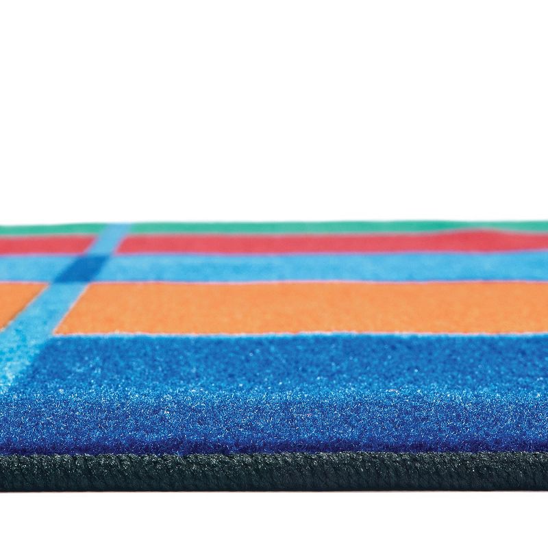 6'x9' Rectangle Woven Nylon Area Rug Multicolored - Carpets For Kids
