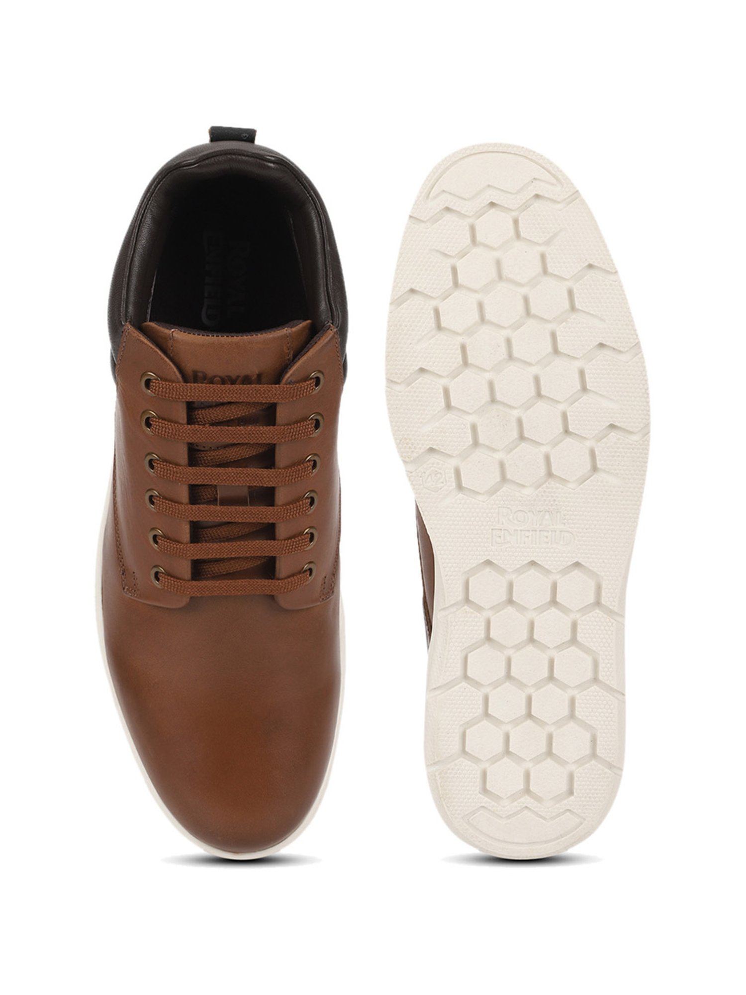 Royal Enfield Men's CLASIC Tan Casual Sneakers