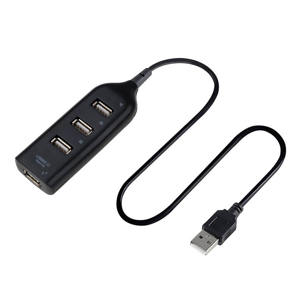 4-Ports USB Hub 2.0 Multi USB Splitter Hub Use Power Adapter Expanderfor PC Laptop Computer