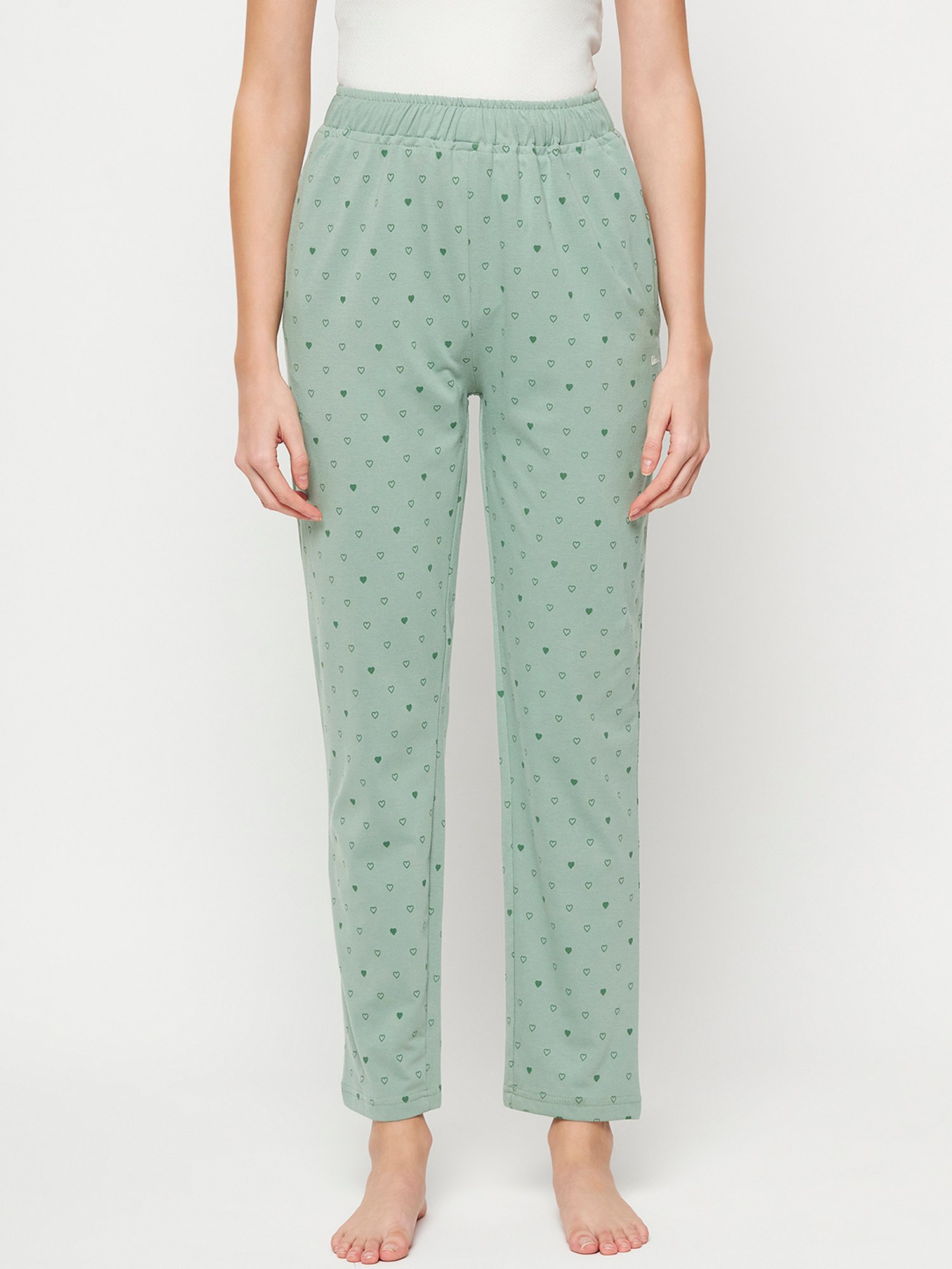 Okane Green Printed Lounge Pants