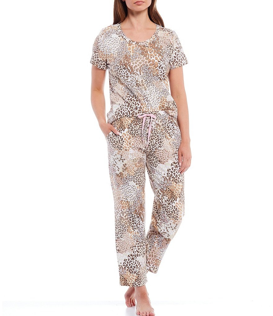 Sleep Sense Animal & Floral Printed Knit Sleep Top