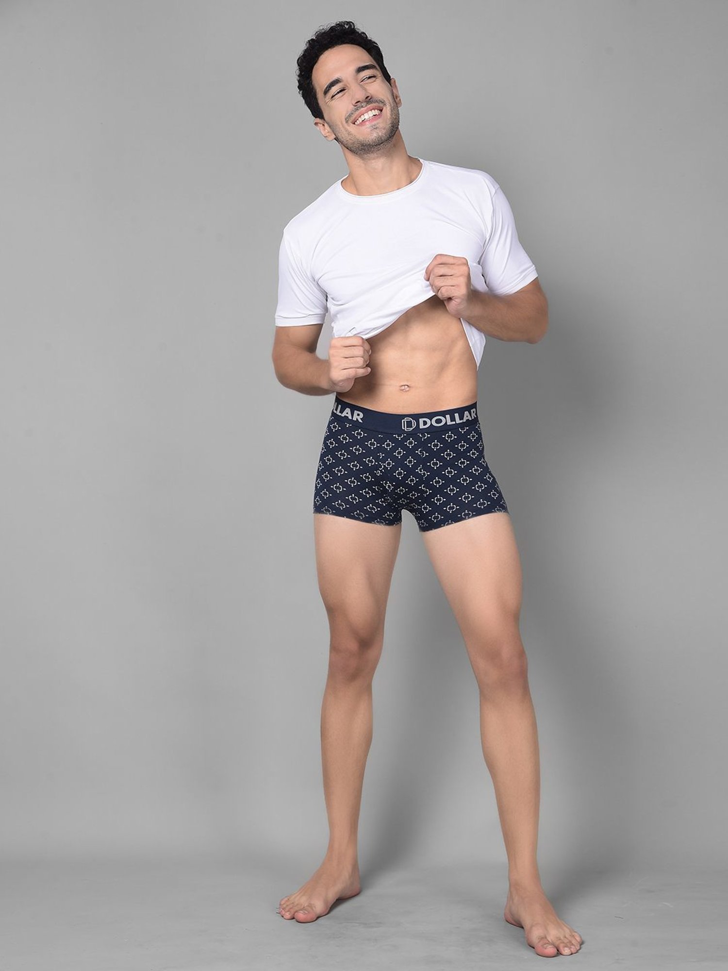 Dollar Bigboss Assorted Cotton Regular Fit Printed Trunks - Pack Of 2