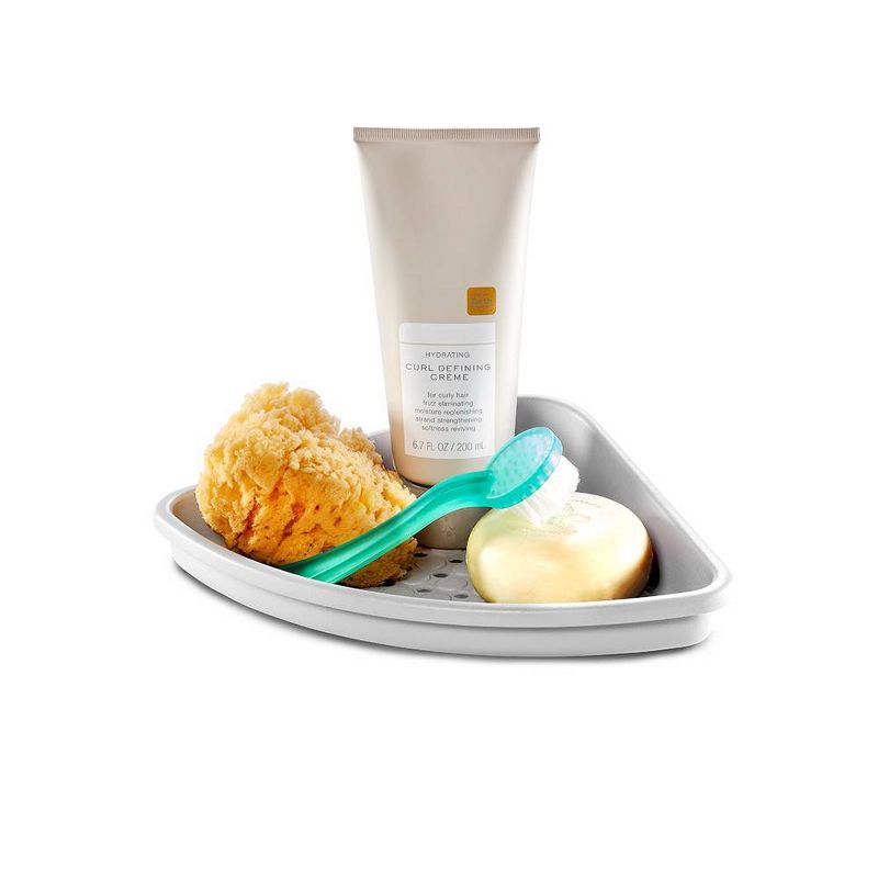 Corner Tub Shelf Gray - Madesmart