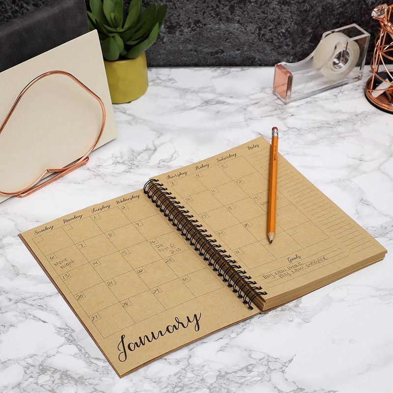 2021-22 Academic Planner 8.5" x 11" Flexible Cover Weekly/Monthly Wirebound Rose - The Home Edit