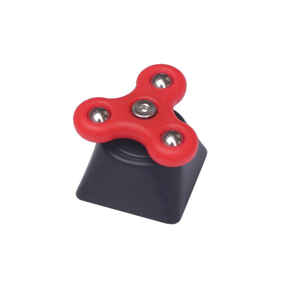Hammer Fidget Finger Spinner Keycap OEM Profile R4 Novelty Keycap - Black red