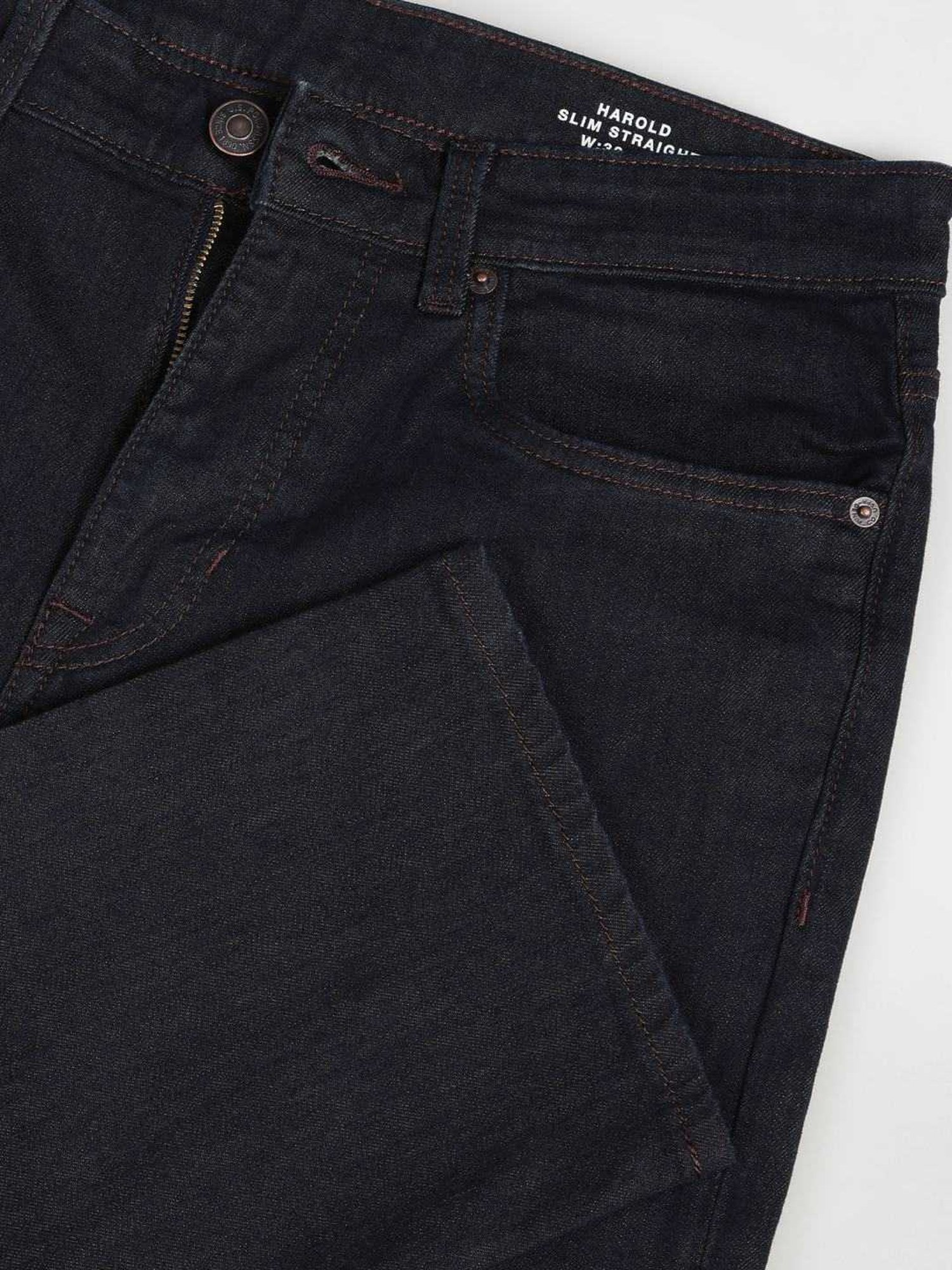 U.S. Polo Assn. Denim Co. Dark Blue Cotton Slim Straight Fit Jeans