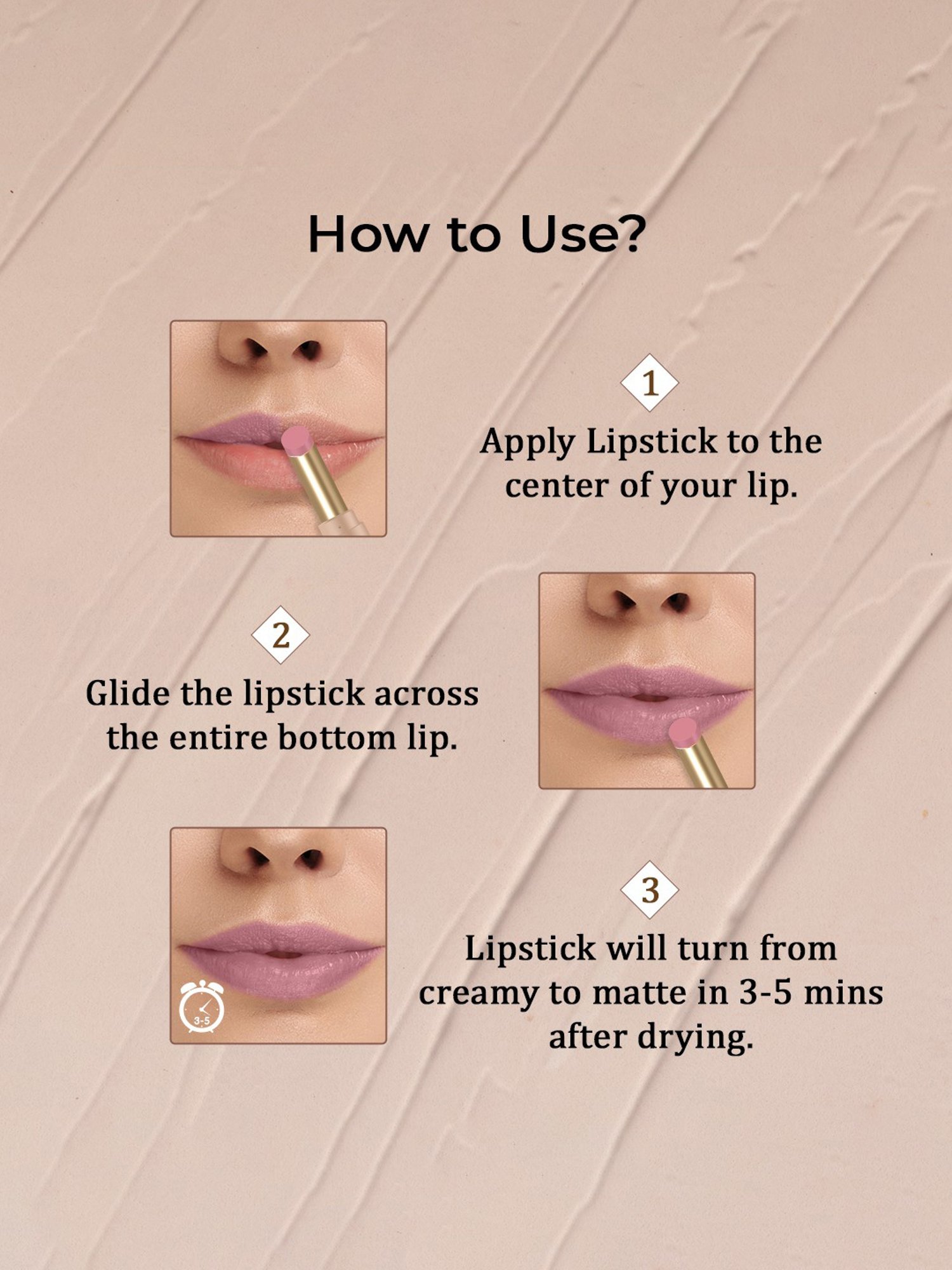 TNW-The Natural Wash Silky Matte Fusion Longstay Lip Color 05 Stardust Rose - 3.5 gm