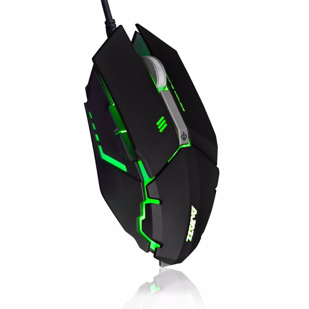 Ajazz GTC 7 keys DPI 500/1000/1500/2000 A5050 Master chip support driver with all-metal wheel magnetic ring USB interface mouse