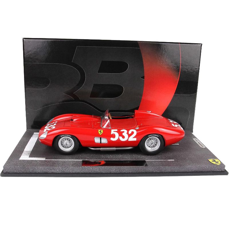 Ferrari 315S #532 Wolfgang von Trips Mille Miglia (1957) with DISPLAY CASE Limited Edition to 99 pieces Worldwide 1/18 Model Car by BBR