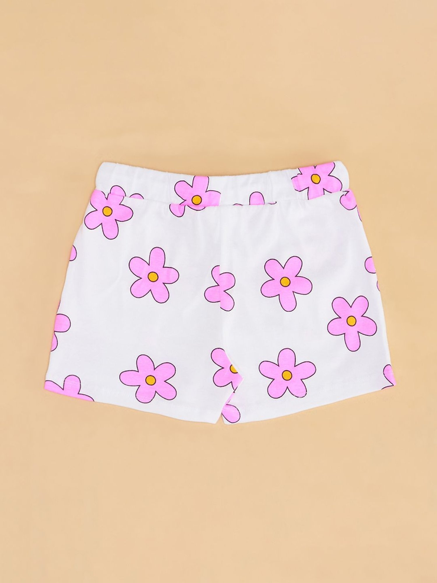 HELLCAT Kids Yellow & Navy Printed Shorts (Pack Of 2)