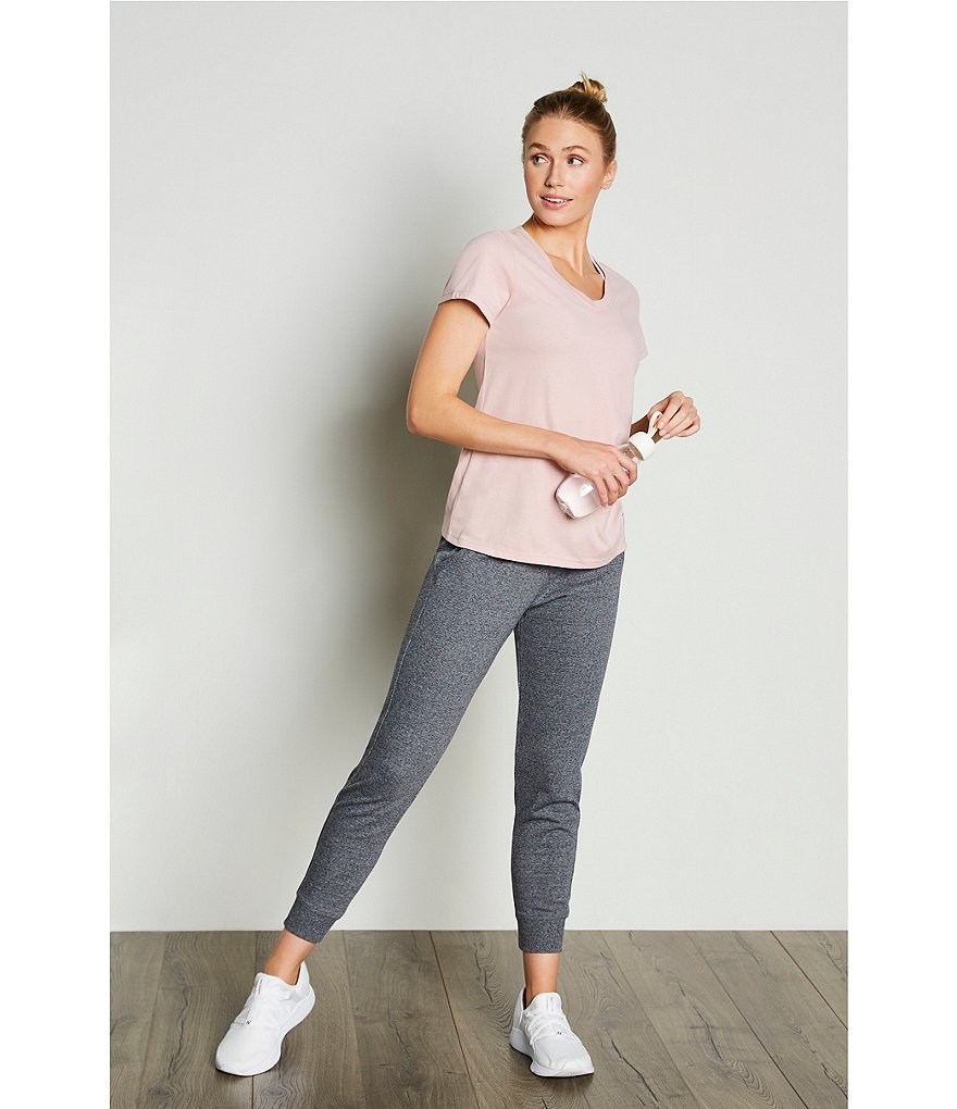 Calvin Klein Performance Logo Patch Short Sleeve V-Neck Tee