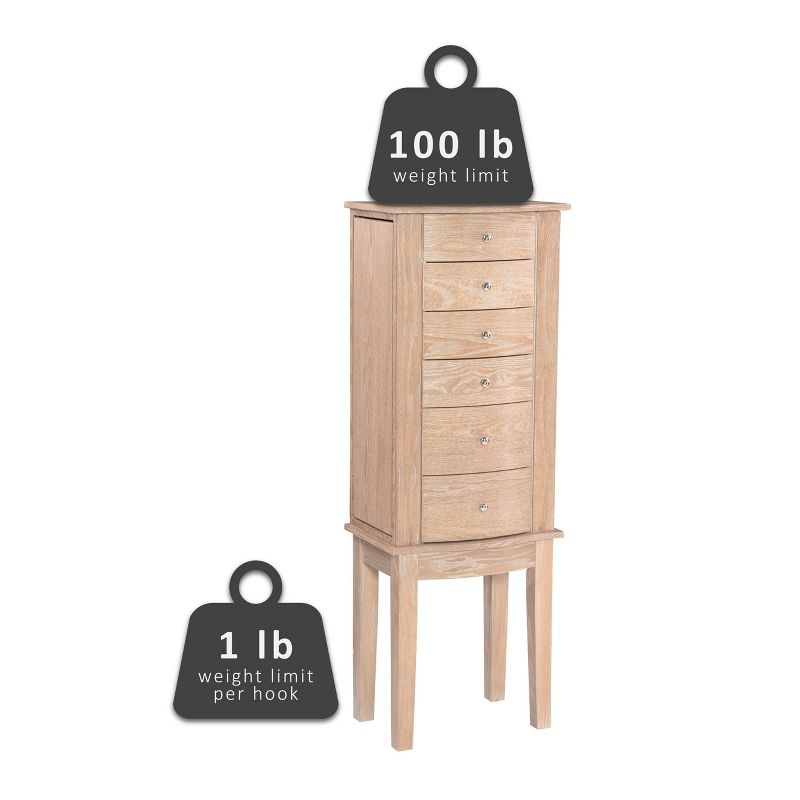 Crystal Jewelry Armoire Espresso - Hives & Honey