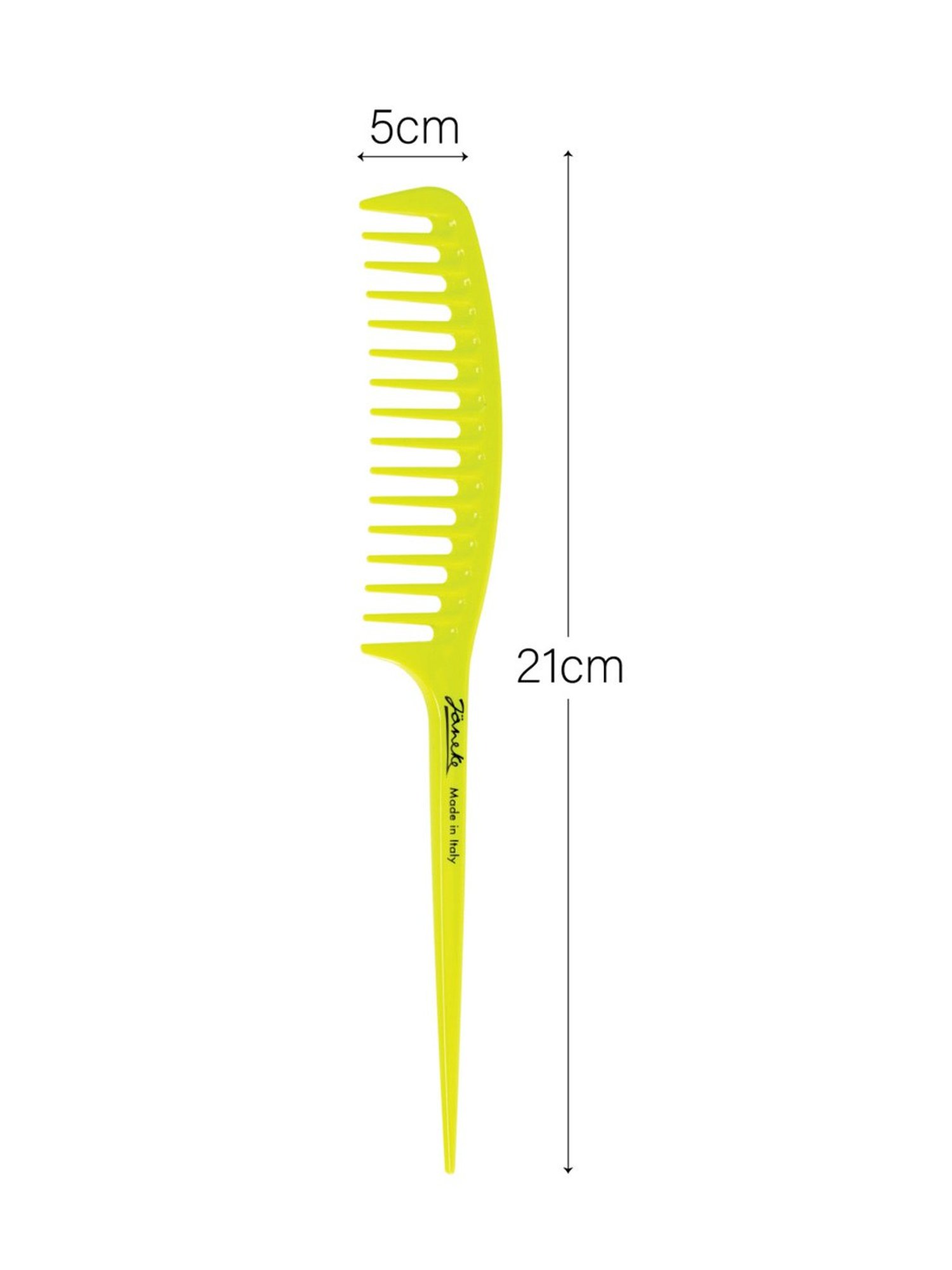 Janeke 1830 Professional Fluo Yellow Fashion Unisex Hair Comb