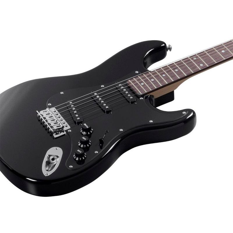 Monoprice Indio Cali Classic Electric Guitar - Black, With Gig Bag