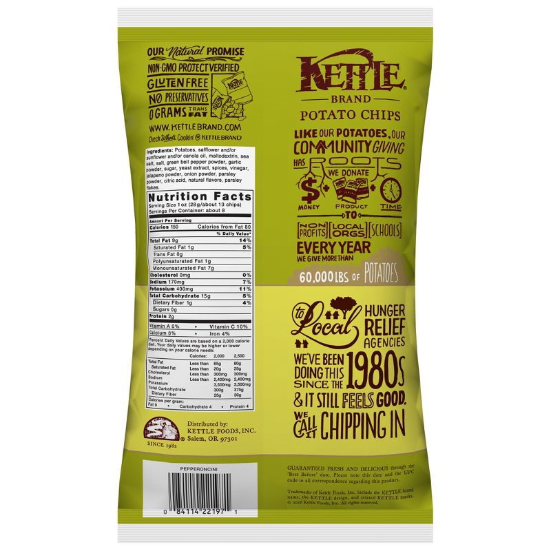 Kettle Pepperoncini Potato Chips - 8.5oz