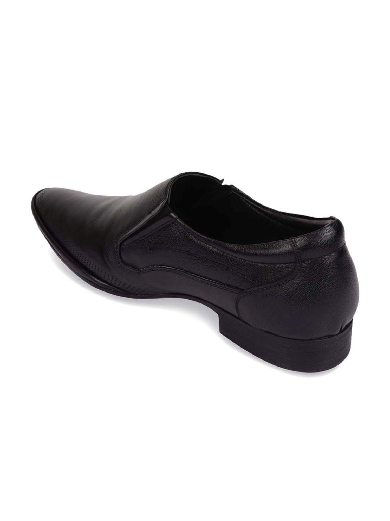 Regal Men's Black Formal Slip-Ons