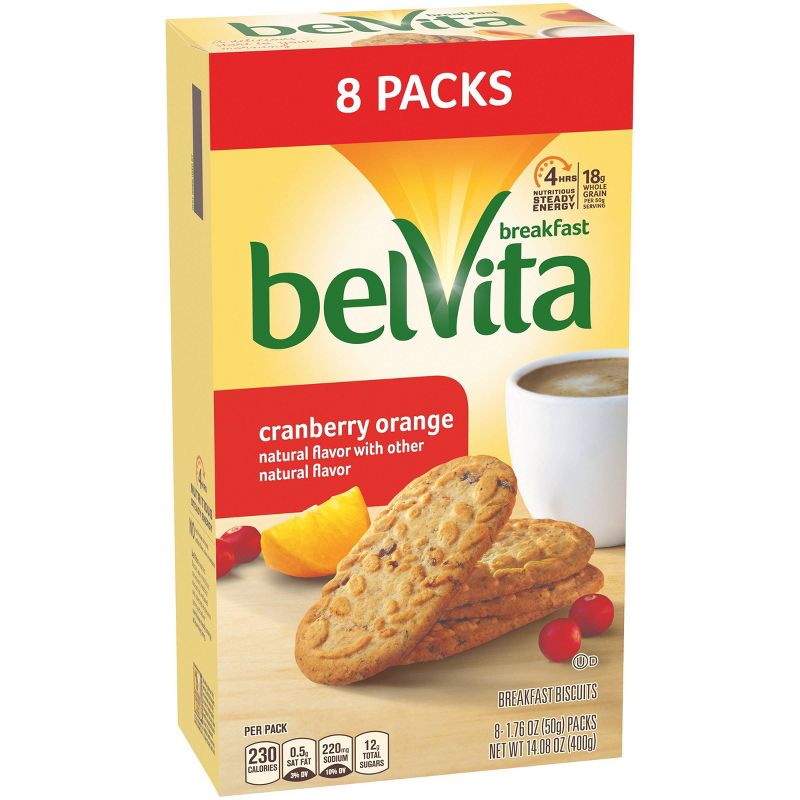 belVita Cranberry Orange Breakfast Biscuits 8 packs