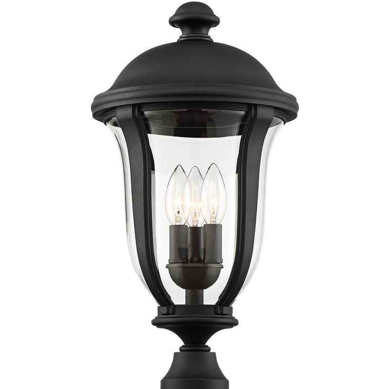 1 Light Outdoor Post Mount Black - Aurora Lighting