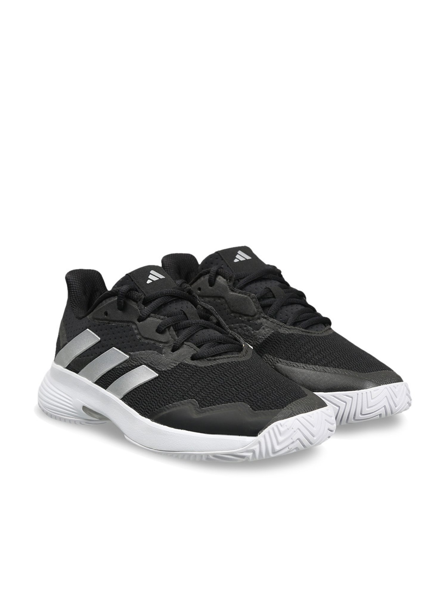 Adidas Women's CourtJam Control Black Tennis Shoes