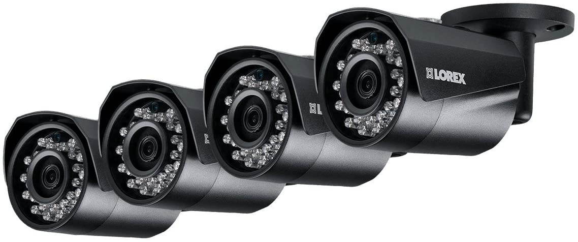 Lorex 4MP HD IP LNB4421W-4PK 4-Pack Bullet Camera with Color Night Vision