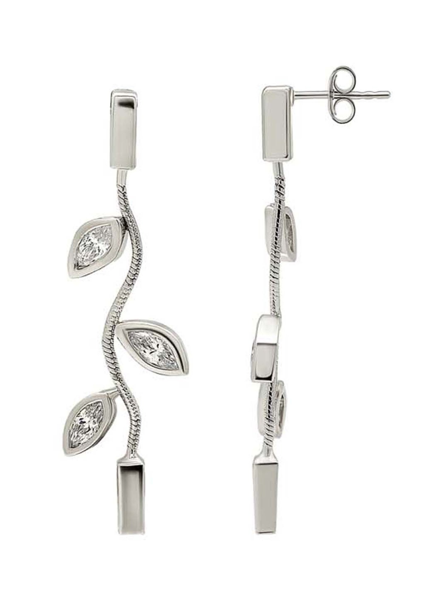 Silberry 925 Sterling Silver Vineyard Drop Earrings for Women